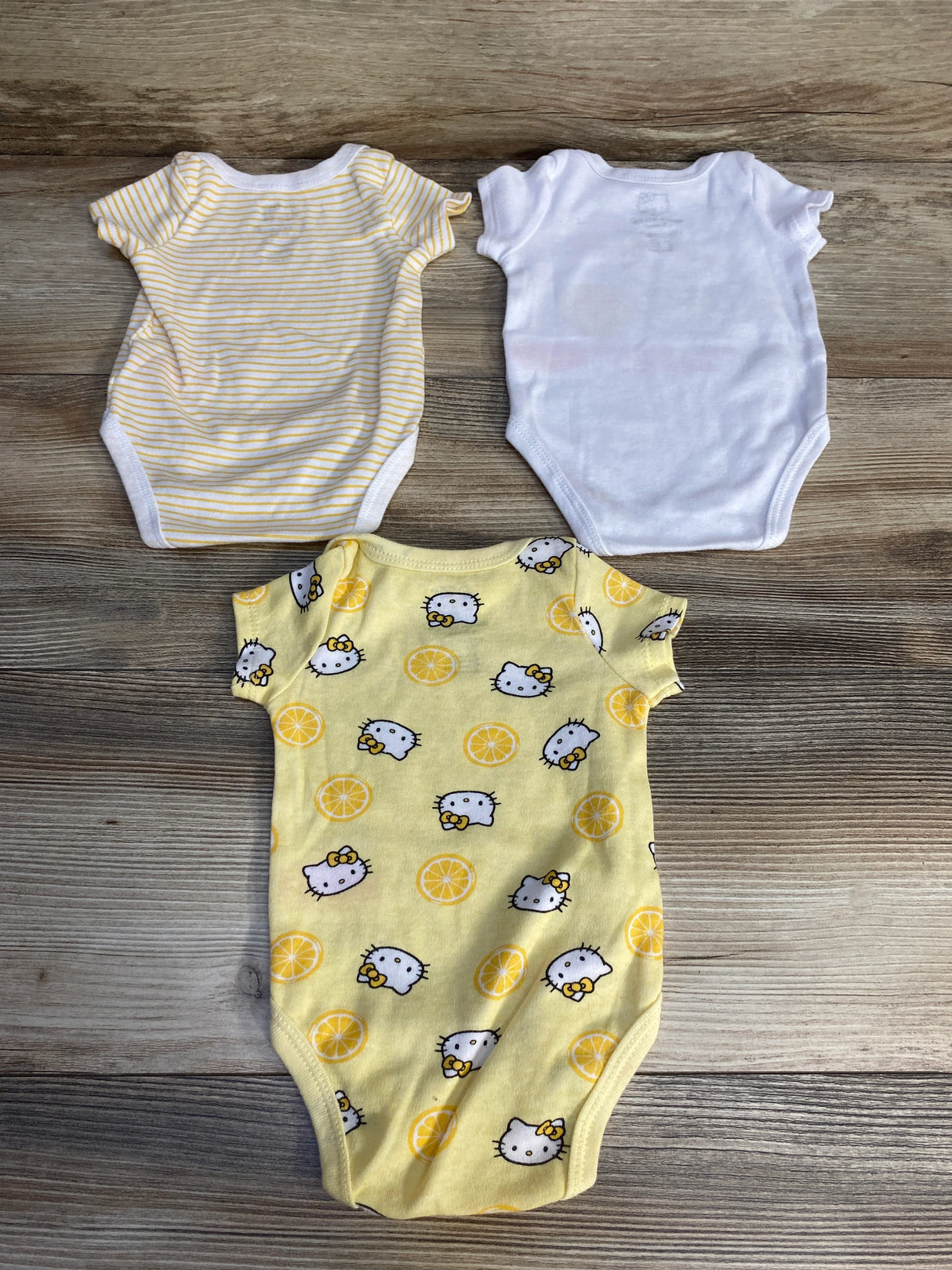 Hello Kitty 3pk Bodysuits Sets Yellow sz 3m