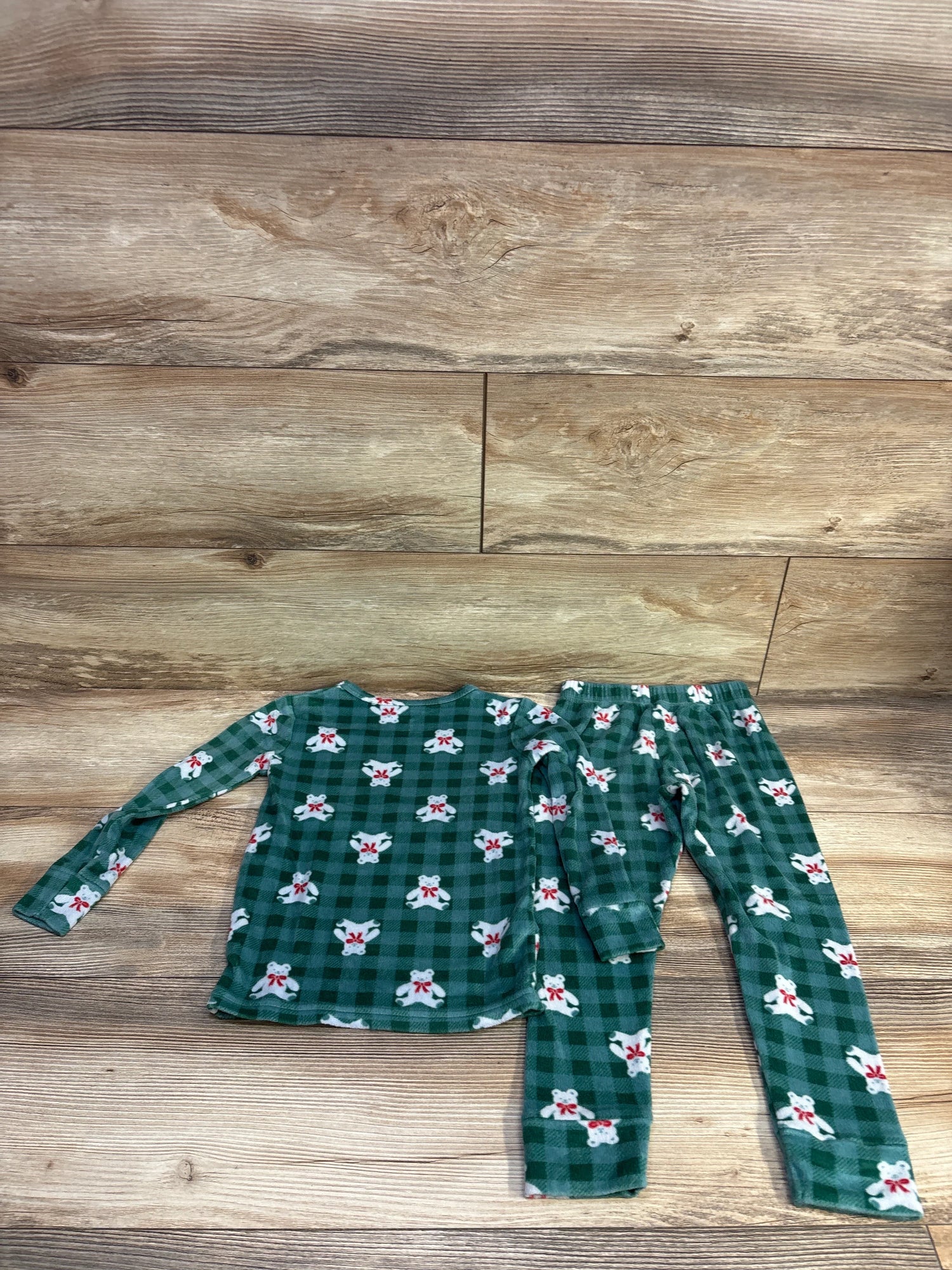 Cat & Jack 2pc Velour Pajama Set Green sz 4T