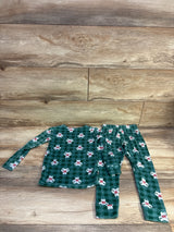Cat & Jack 2pc Velour Pajama Set Green sz 4T