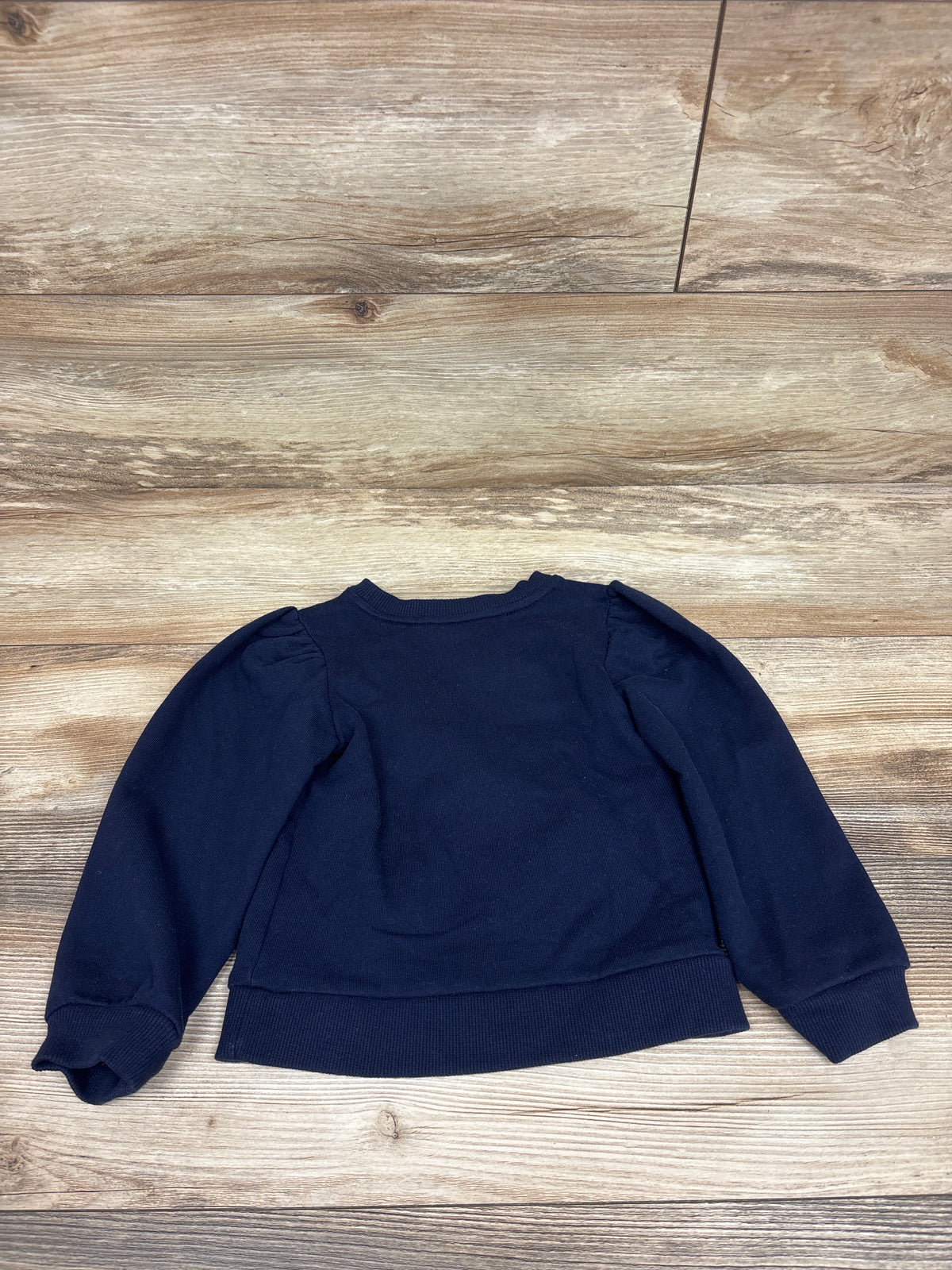 Janie & Jack Tartan Bow Sweatshirt Navy sz 4T