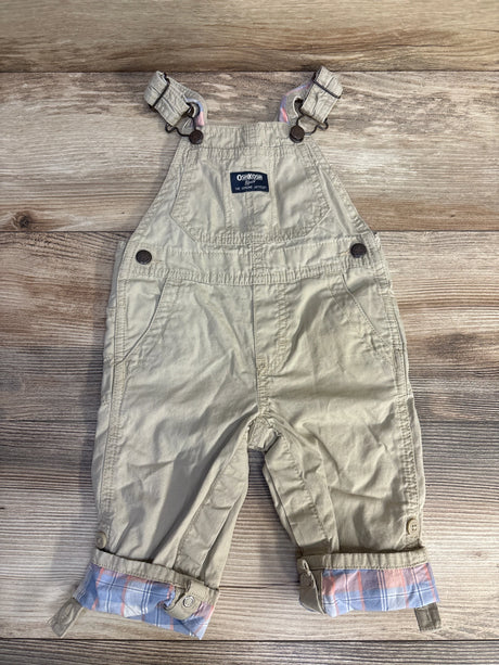 Oshkosh Overalls Tan sz 12m - Me n Mommy To Be