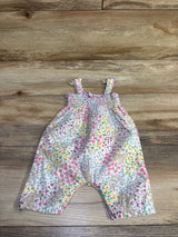 Disney Baby Bambi Floral Smocked Romper White sz 0-3m