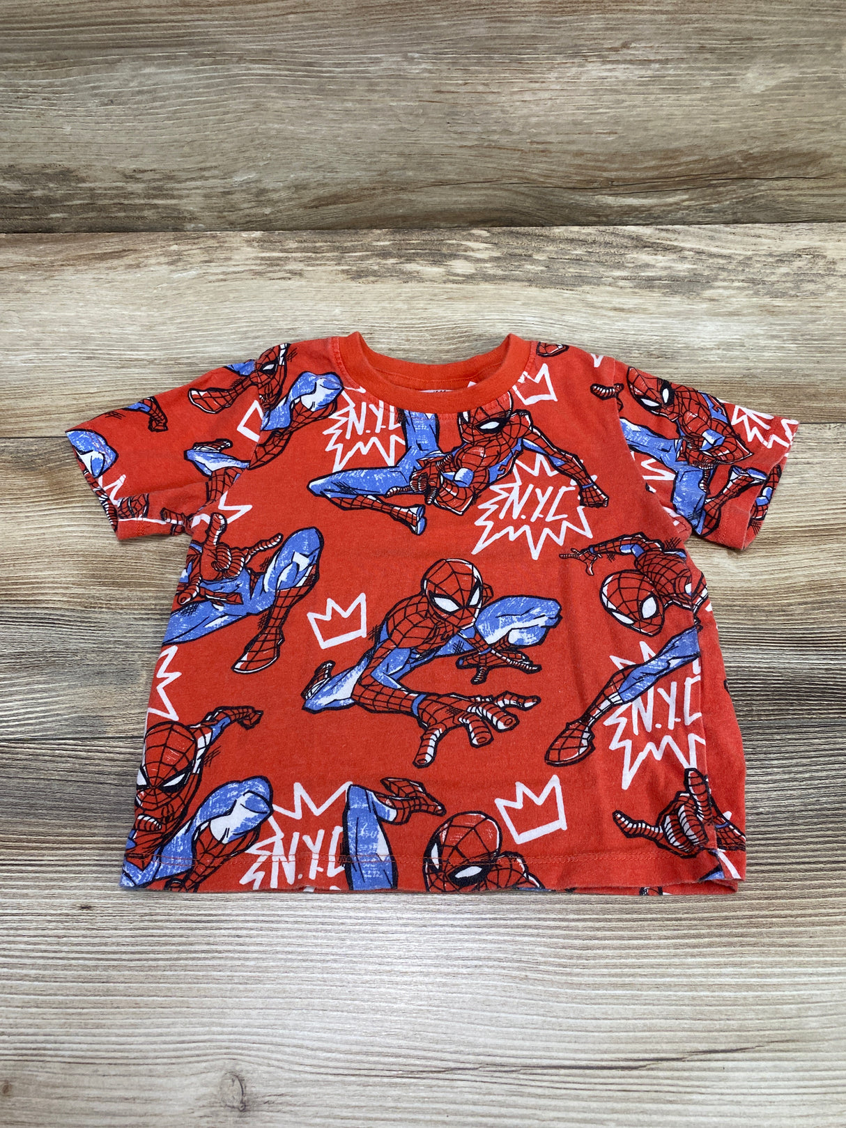 H&M Marvel Spiderman Shirt Red sz 2T