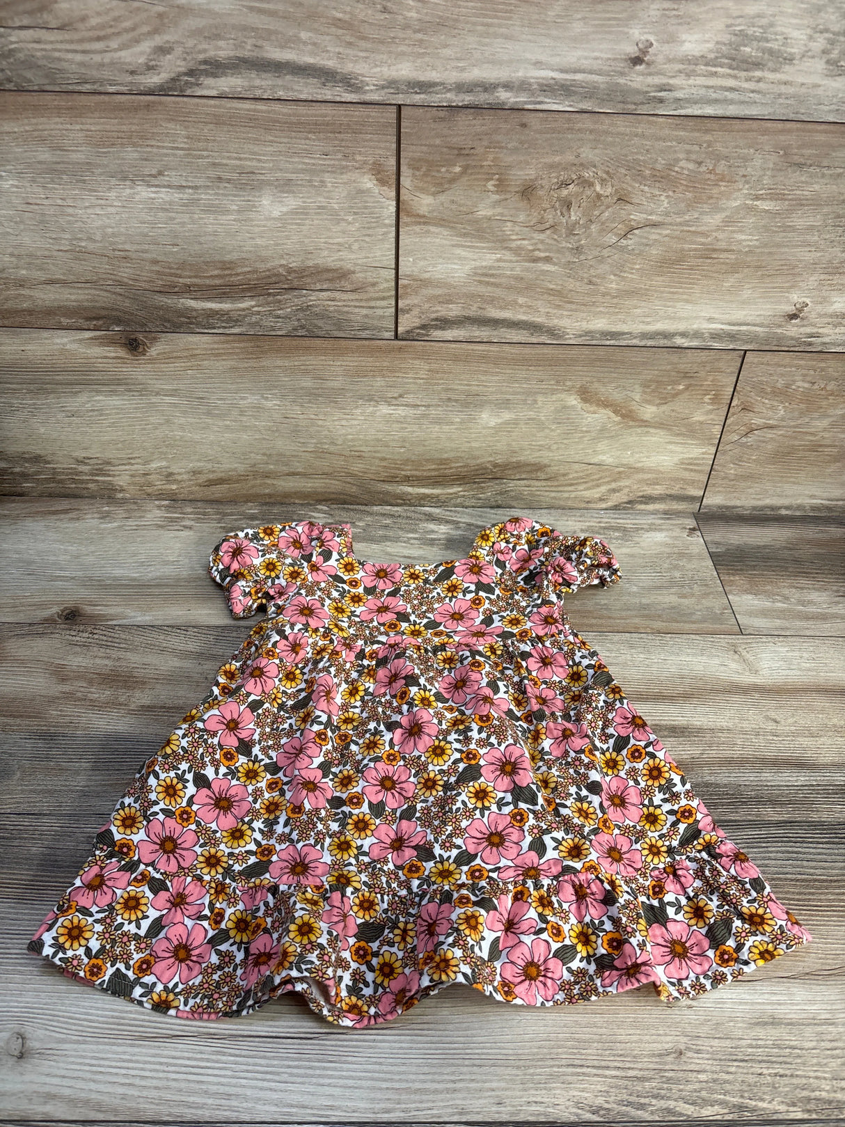 Cat & Jack Floral Pocket Dress Pink sz 2T