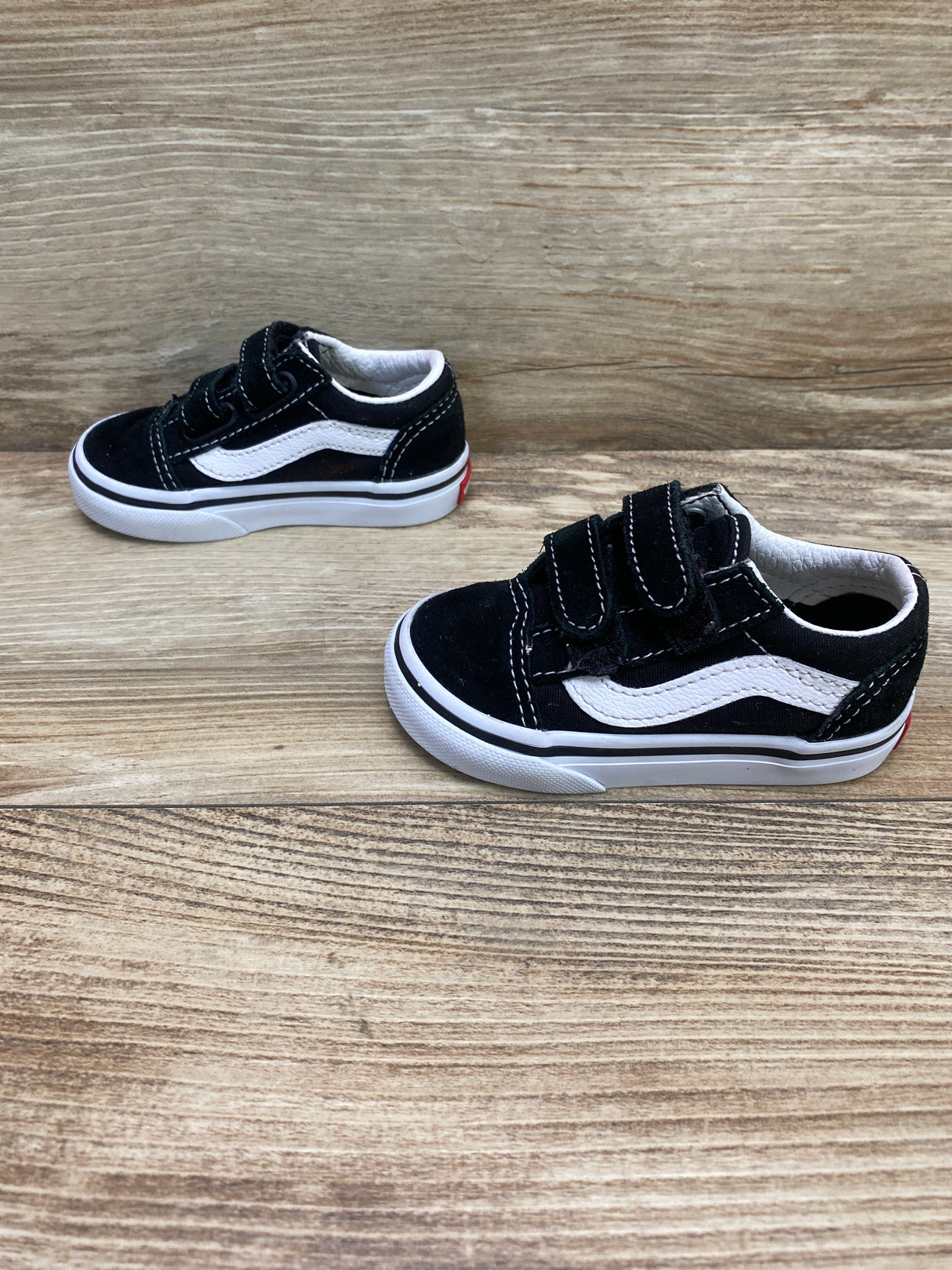 Vans Toddler Old Skool V Shoe Black Sz 4.5c