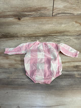 Nature Baby Gingham Meadow Bodysuit Pink sz 3-6m - Me n Mommy To Be