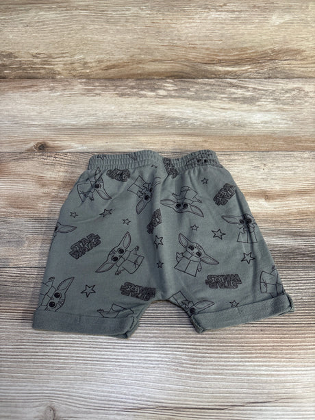 Star Wars Grogu Shorts Green sz 18m - Me n Mommy To Be