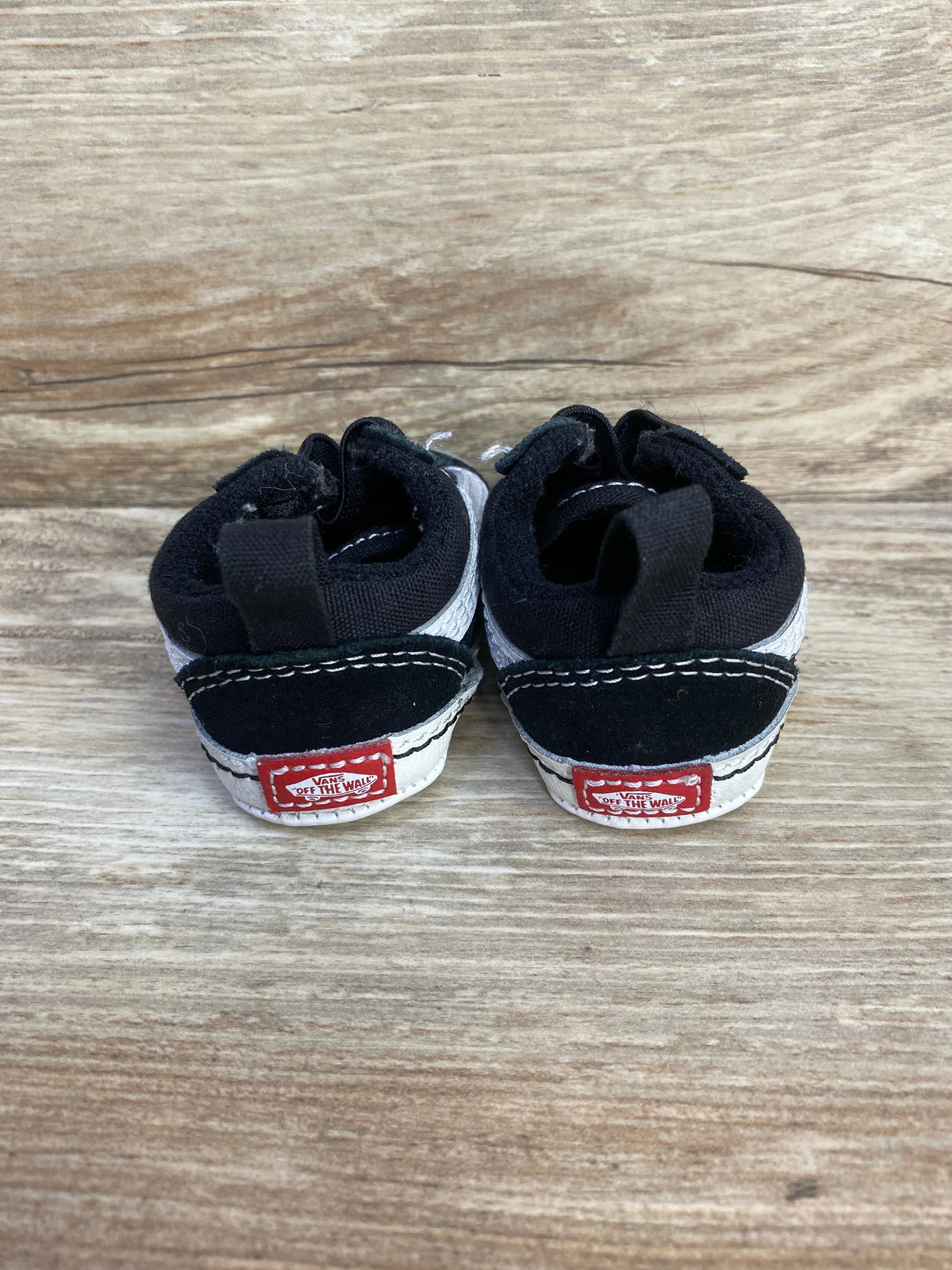 Vans Old Skool 'Black White' Crib Shoes sz 2c