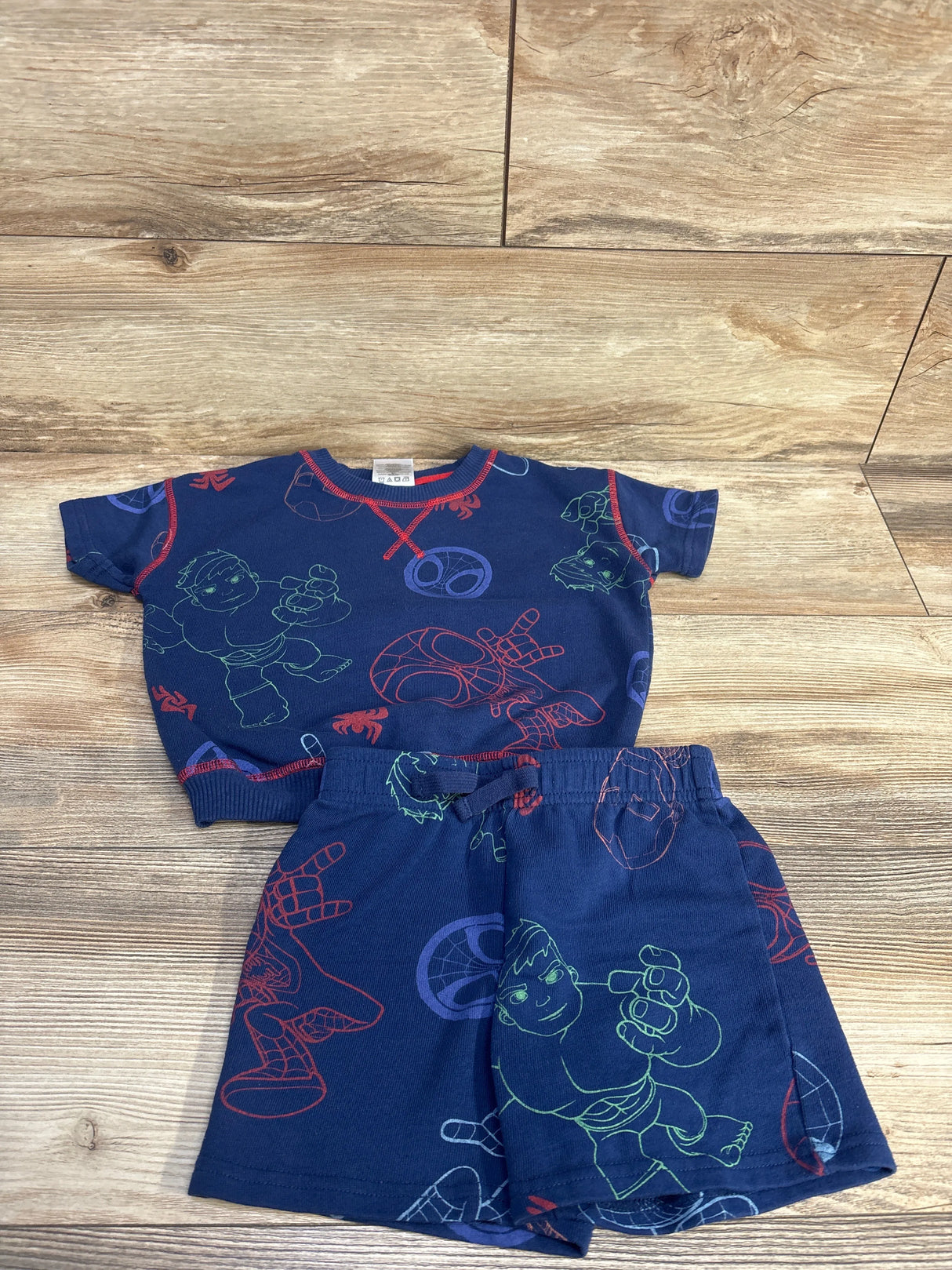 Marvel Spidey and His Amazing Friends Shirt & Shorts Navy sz 3T - Me n Mommy To Be