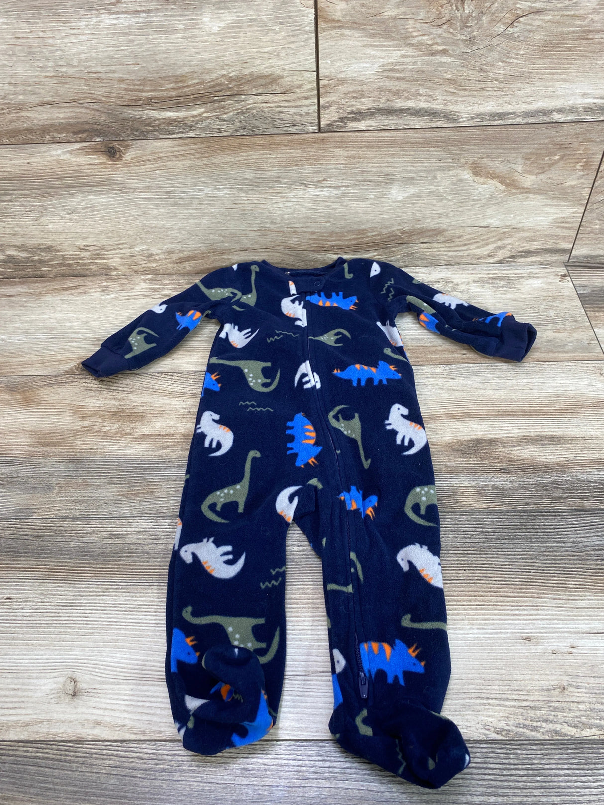 Simple Joys Dino Blanket Sleeper Navy sz 6-9m