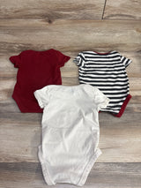Puma 3pk Logo Bodysuit Set Burgundy sz 12m