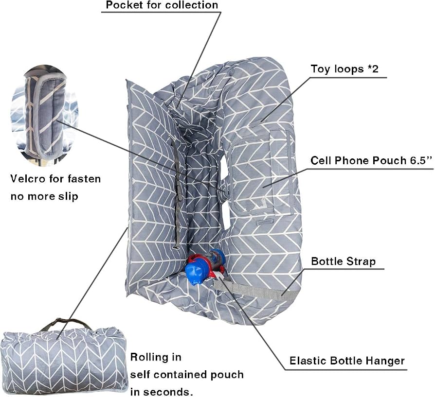 IcoPuca Shopping Cart Cover Grey