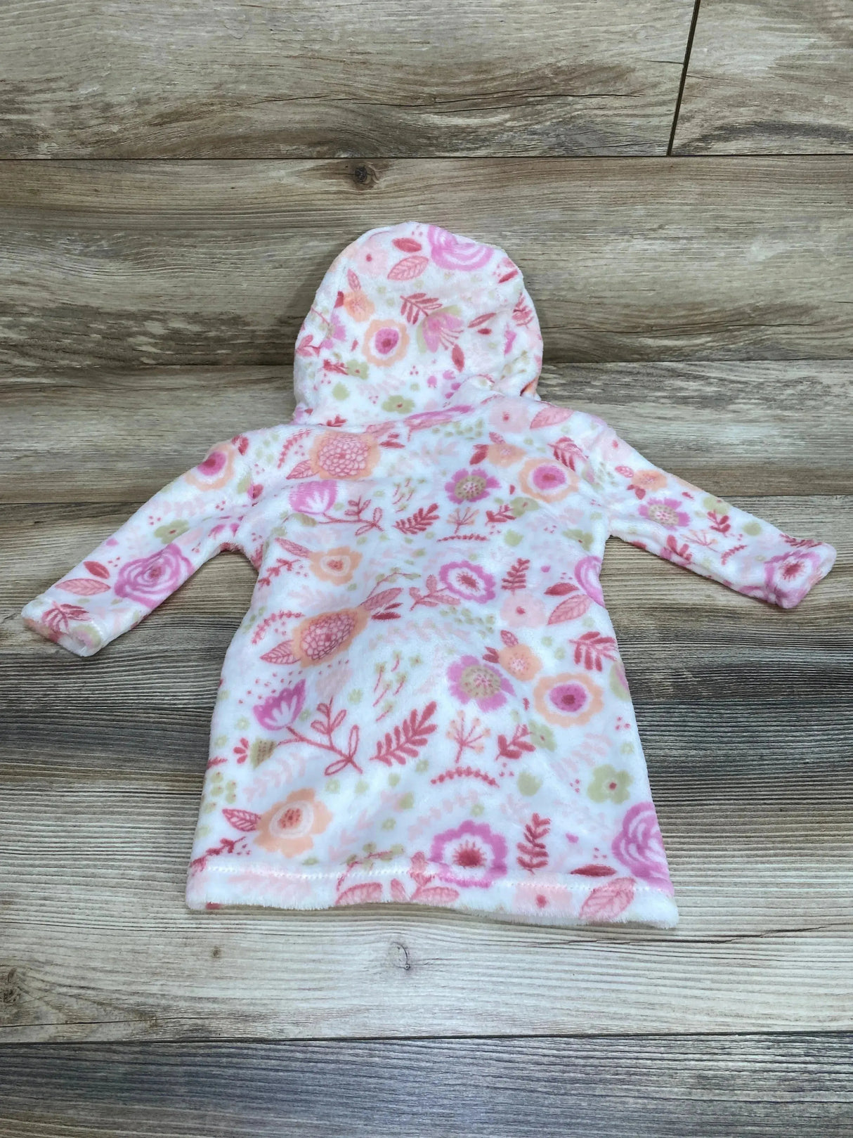 Modern Baby Floral Robe White sz 0-9m