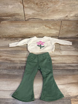 Btween Baby 2pc Knit Sweater & Flare Leggings Set Cream sz 3m