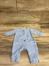 Rabbit + Bear Henley Coverall Blue sz 3-6m