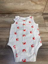 NEW Baby Gap Crab Print Tank Bodysuit White sz 6-12m