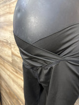 Shein Maternity Cross Panel Leggings Black sz XL - Me n Mommy To Be