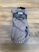 NEW ThermaWear Kid's Ski Striped Grey Mittens OSFM (1-3Y)