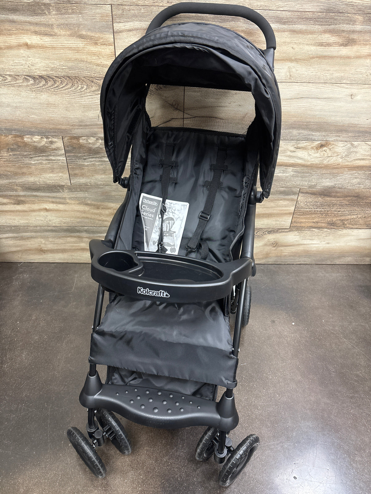 Kolcraft Cloud Premier Lightweight Stroller - Black