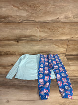 Children's Place 2pc Owl Pajama Set Blue sz 3T