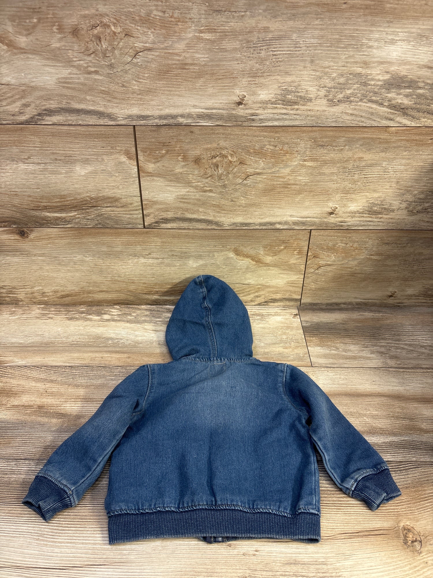 Levi's Zip-Up Hooded Denim Jacket Blue sz 18m