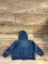 Levi's Zip-Up Hooded Denim Jacket Blue sz 18m
