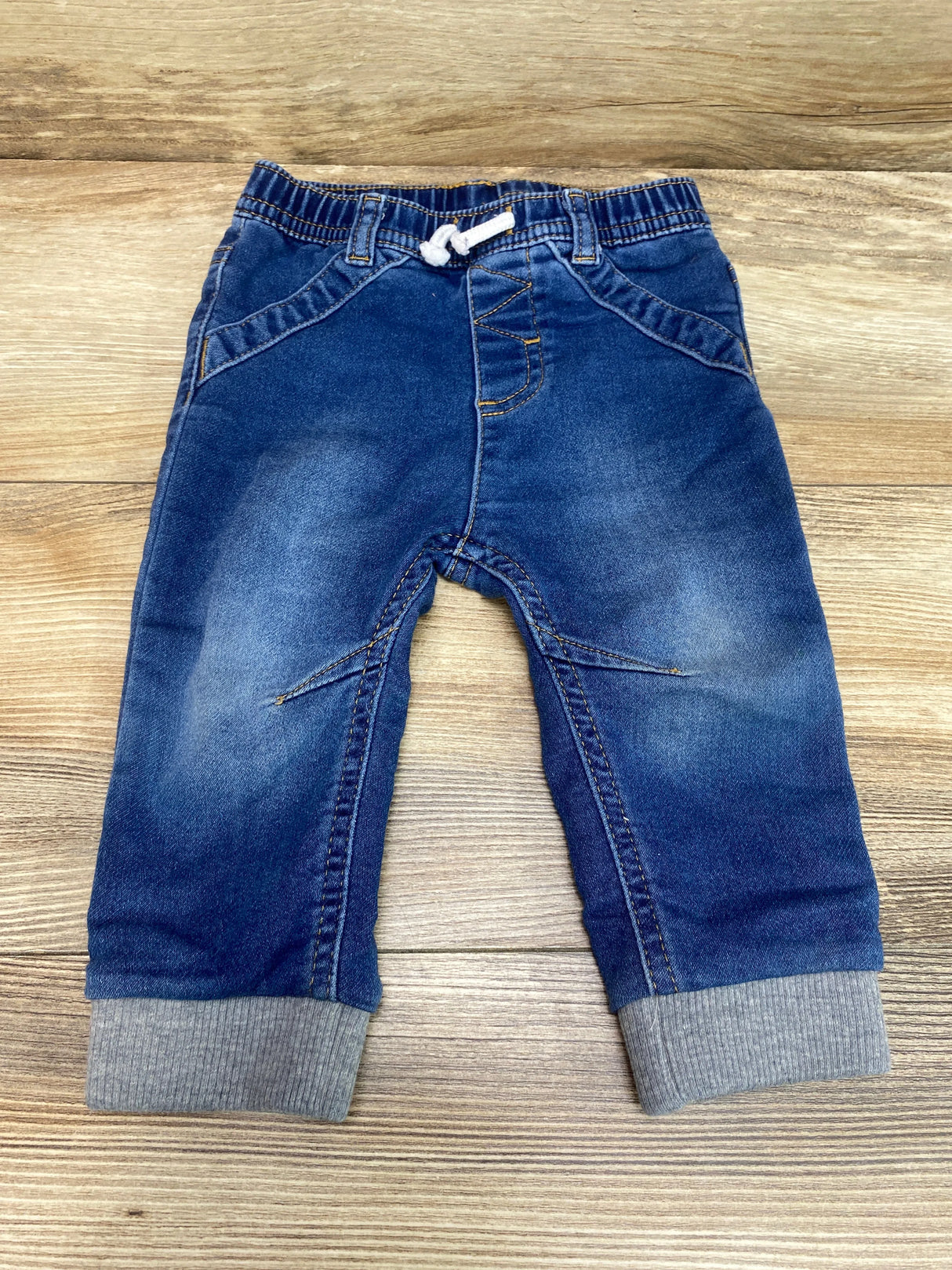 Cat & Jack Drawstring Jogger Jeans Blue sz 12m