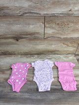 Gerber 3pk Bodysuits Pink sz Preemie