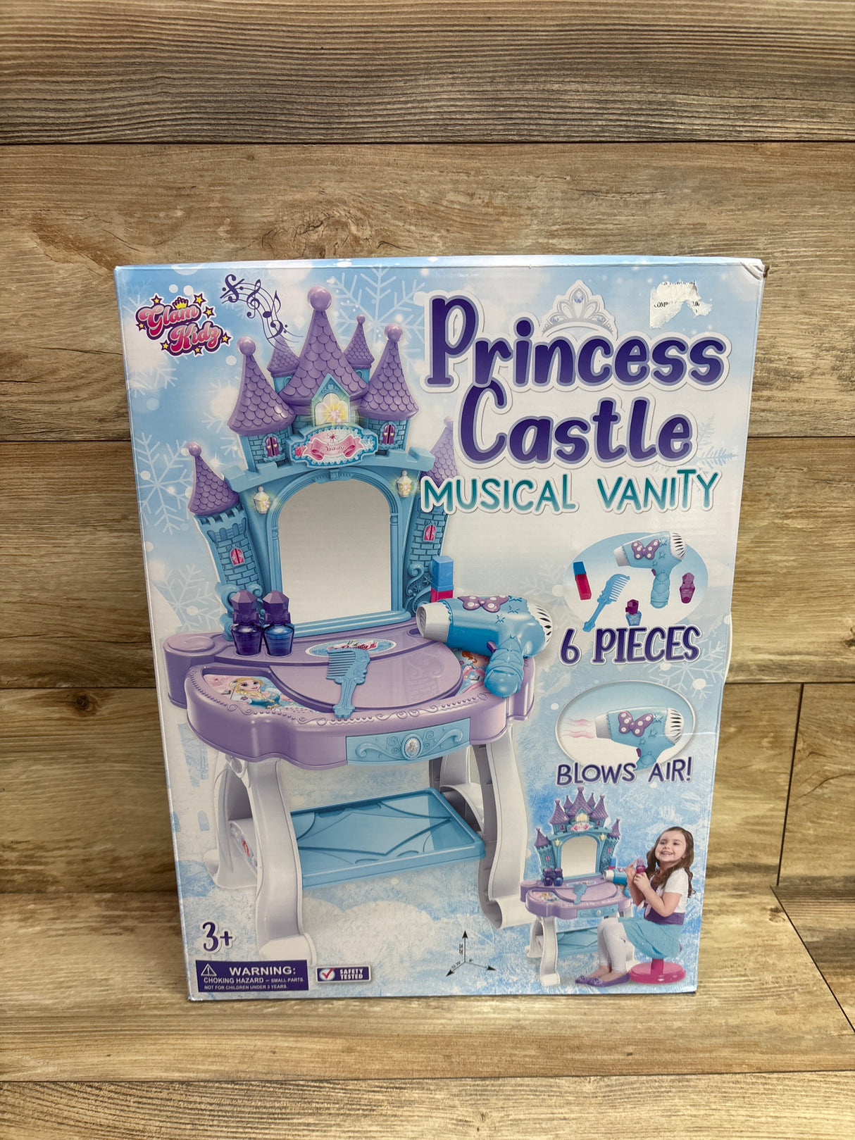NEW Glam Kids Princess Castle Musical Vanity Playset