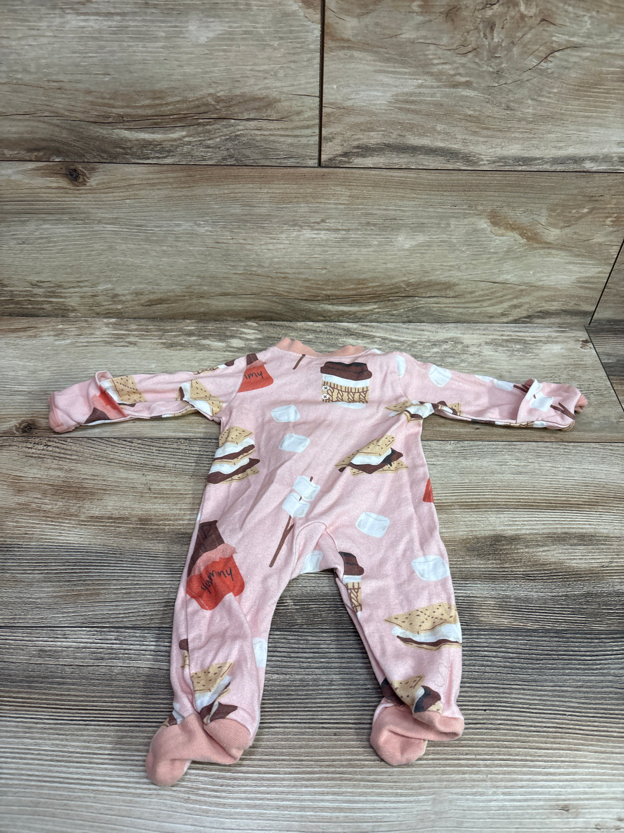 Honest Baby S'mores Sleeper Pink sz Newborn