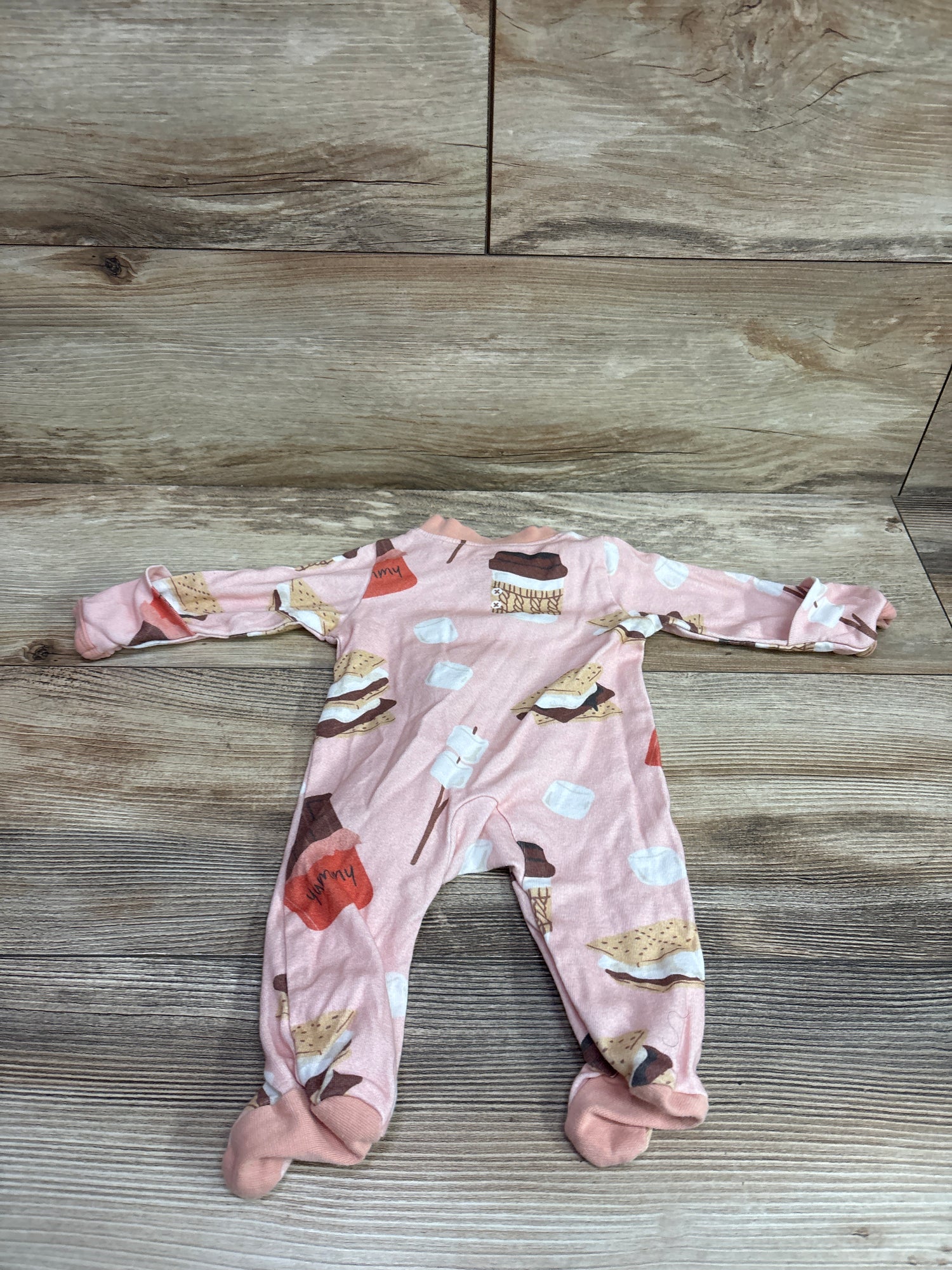 Honest Baby S'mores Sleeper Pink sz Newborn