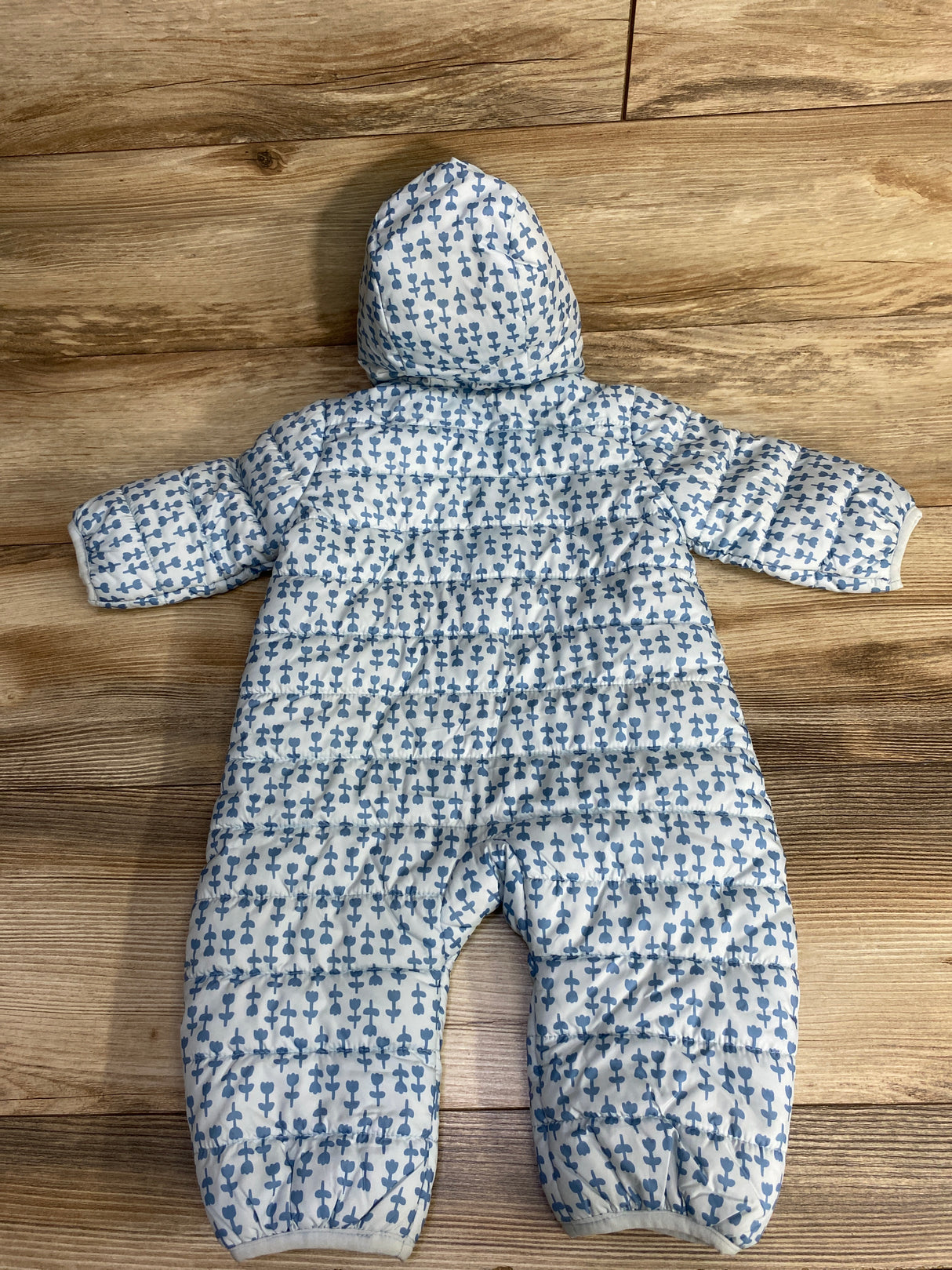 Mighty Goods Tulip Print Snowsuit Blue sz 3m