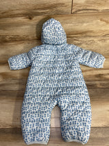 Mighty Goods Tulip Print Snowsuit Blue sz 3m