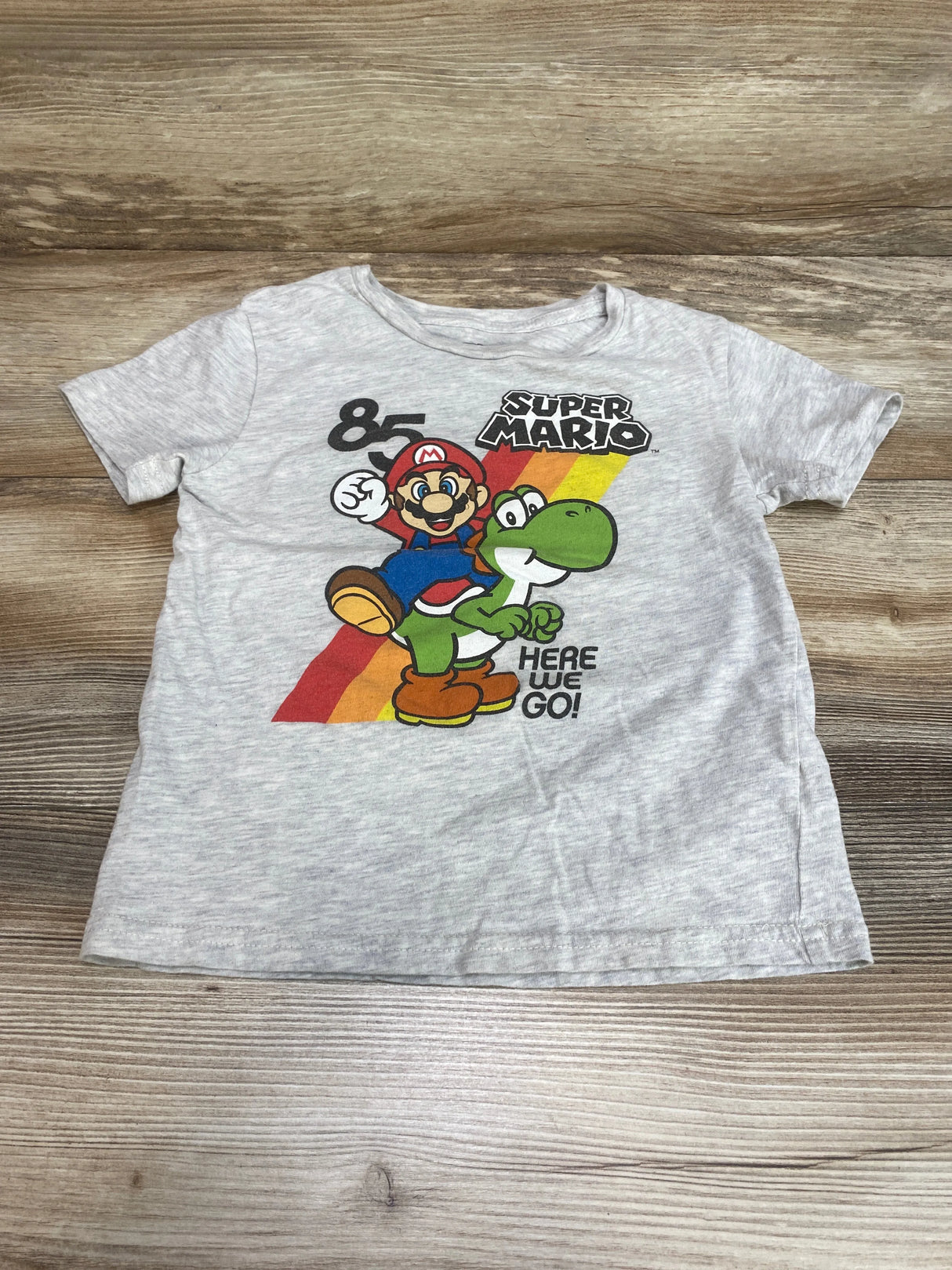 Super Mario T-Shirt Grey sz 5T