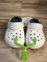 NEW Crocs Classic Lined Clogs White sz 8c