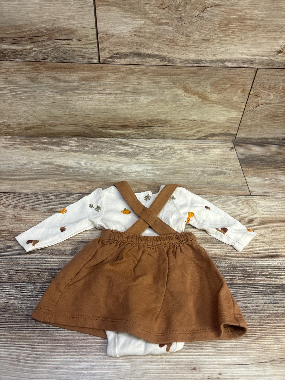 Carter's 2pc Long Sleeve Fall Bodysuit & Skirtall Set Ivory sz Newborn