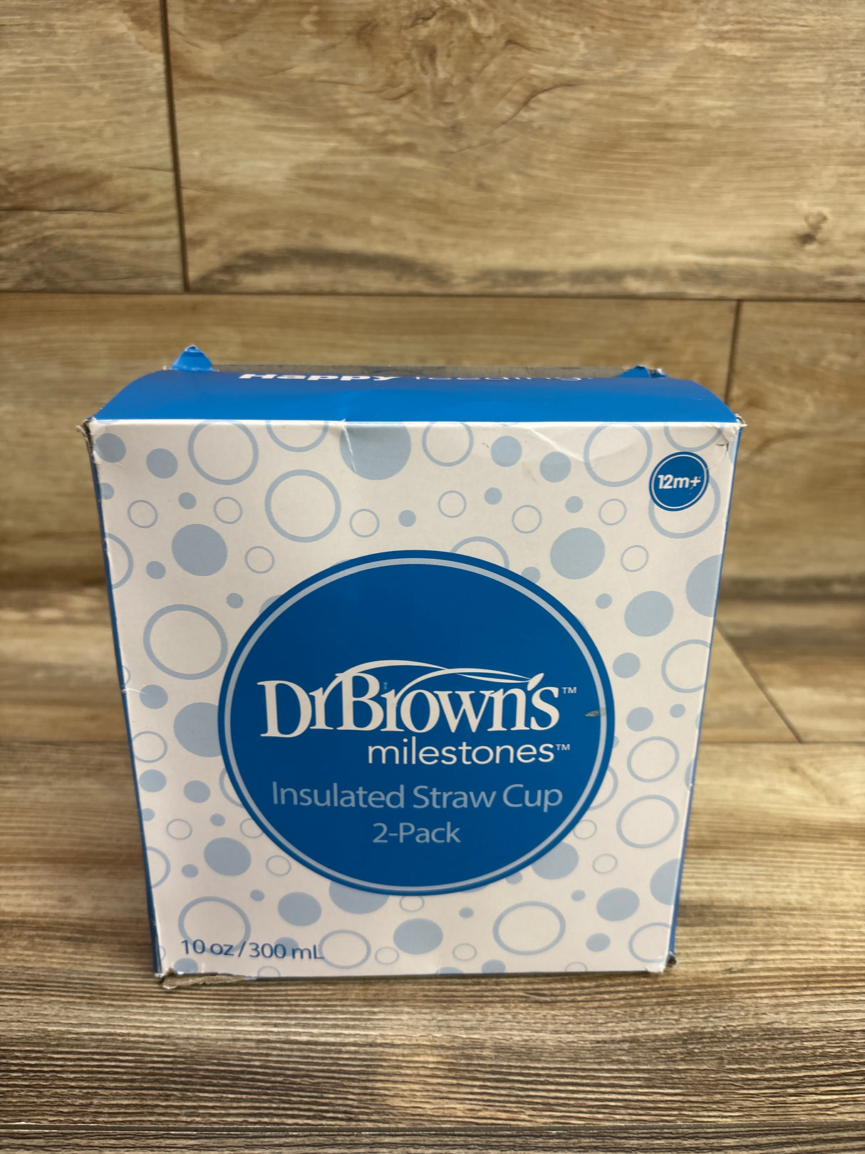 NEW Dr. Brown's 2Pk 10 fl oz Insulated Straw Cup, Blue