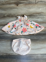 Carter's 2pc Floral Dress & Bloomers Pink sz 3m