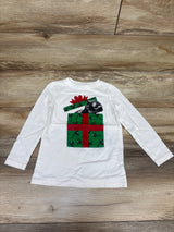 Old Navy T-Red Present Shirt White sz 4T
