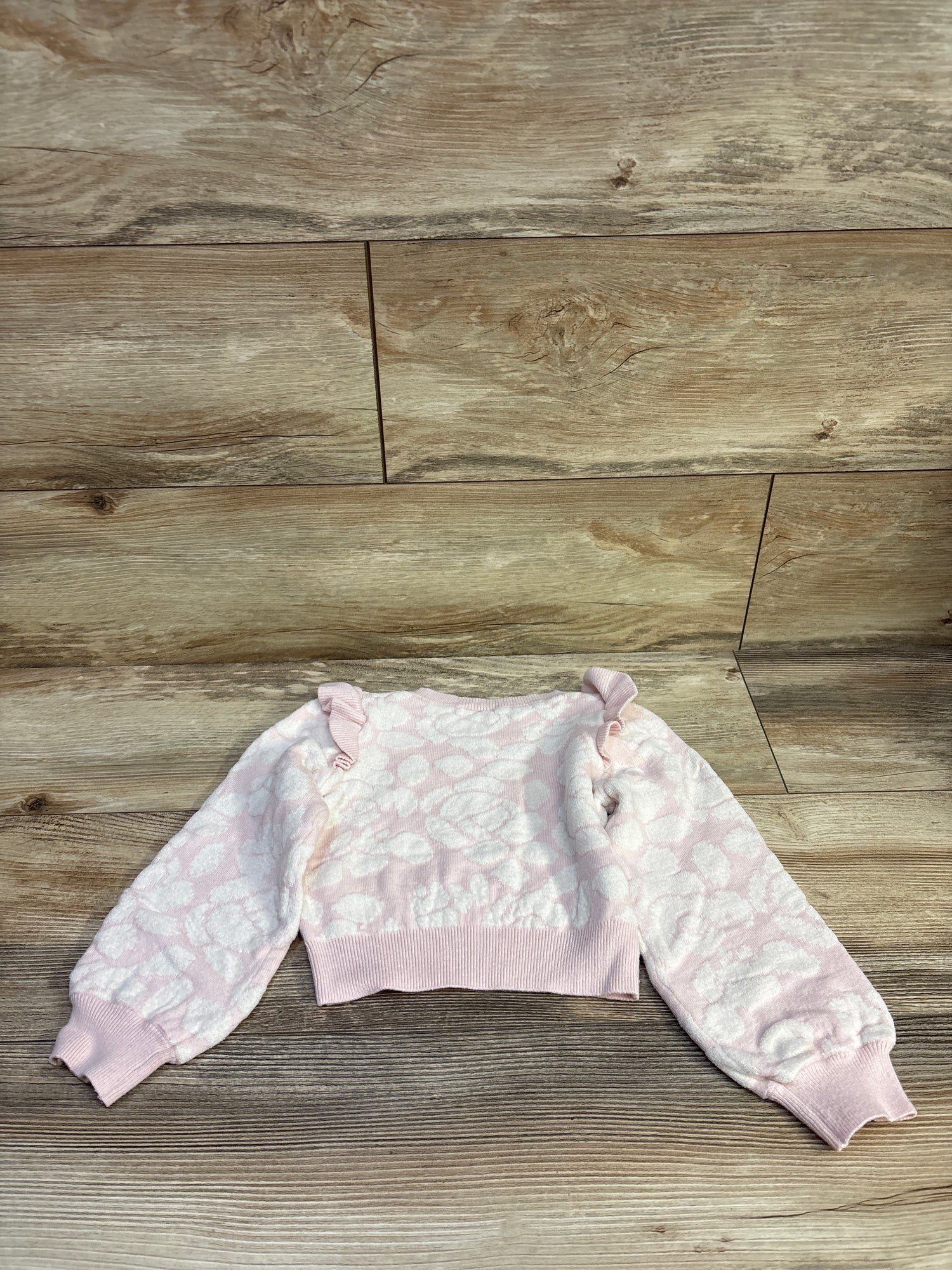 Janie & Jack The Winter Flowers Sweater Pink sz 4T
