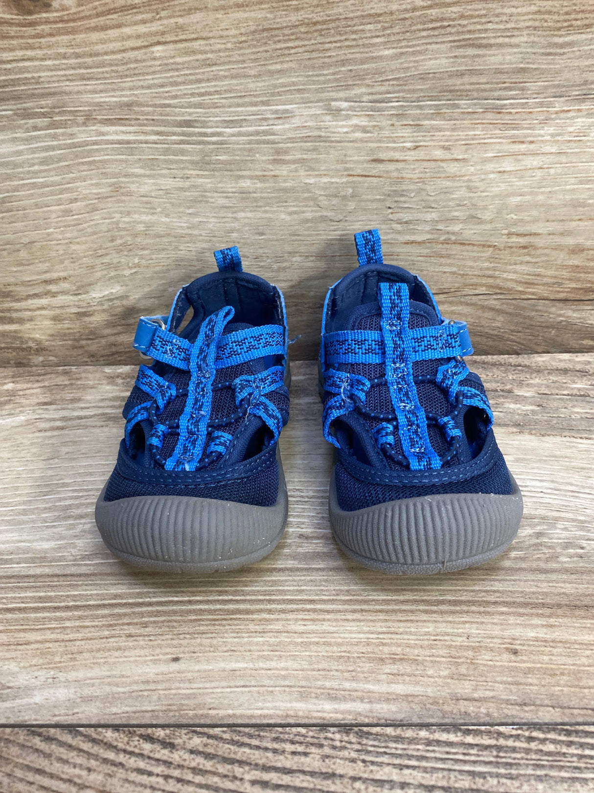 OshKosh Myla Mesh Athletic Bumptoe Sandals Blue sz 5c