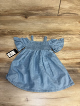 NEW Art Class Denim Smocked Dress Blue sz 12m