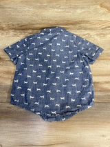 Old Navy Chambray Button-Up Shirt Blue sz 3T