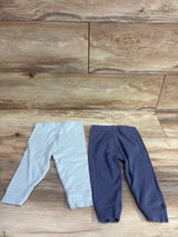Cloud Island 2pk Pull On Pants Blue sz 6-9m