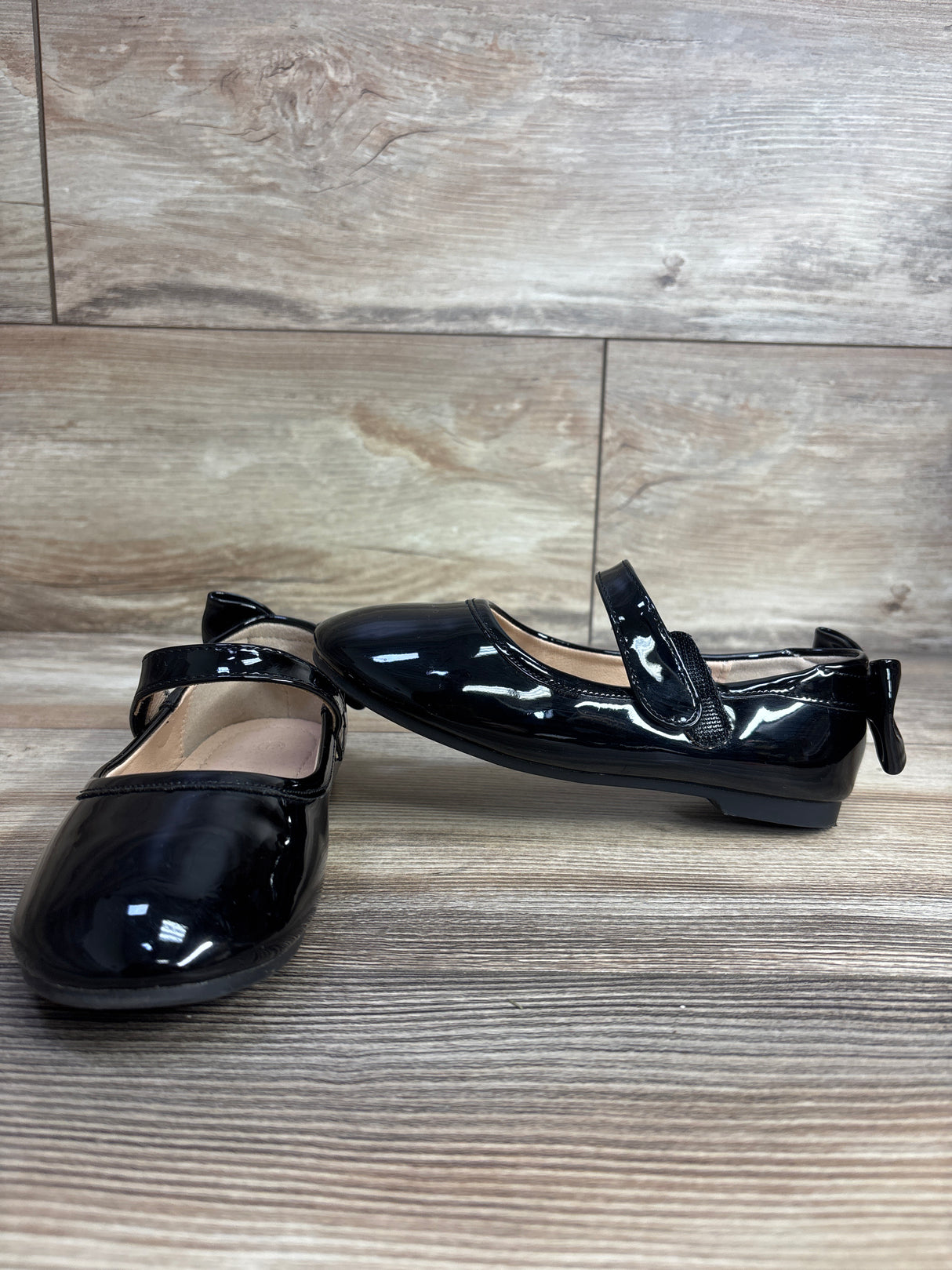 Pandaninjia Mary Jane Bow Ballet Flats Black sz 12c
