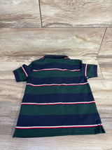 Tommy Hilfiger Striped Polo Shirt Green/Navy sz 3T