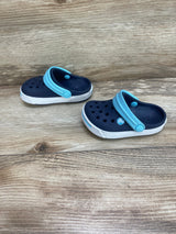 Crocs Kids' Crocband Clog Navy/Ice Blue 4c/5c