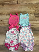 Koala Baby 4pk Tank Bodysuits Pink sz 0/3m