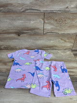 NWOT Carter's 2pc Dinosaur Pajama Set Purple sz 5T