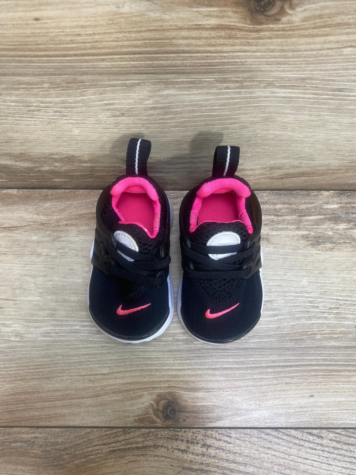 Little Presto TD 'Black Hyper Pink' Sneakers sz 3c